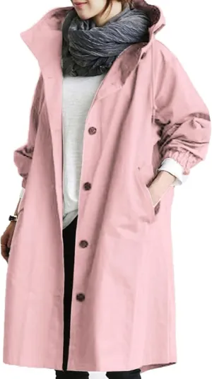 Lapel Slim Overcoat with Belt Outwear Womens Elegant Windbreaker Wild Winter Women'S Coat Lapel Windproof Overcoat