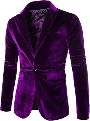 LCMTWX Blazers for Men Men's Fashion Casual Buckle Printed Single-breasted Jackets Coat Fashion Soft Work formal Jacket