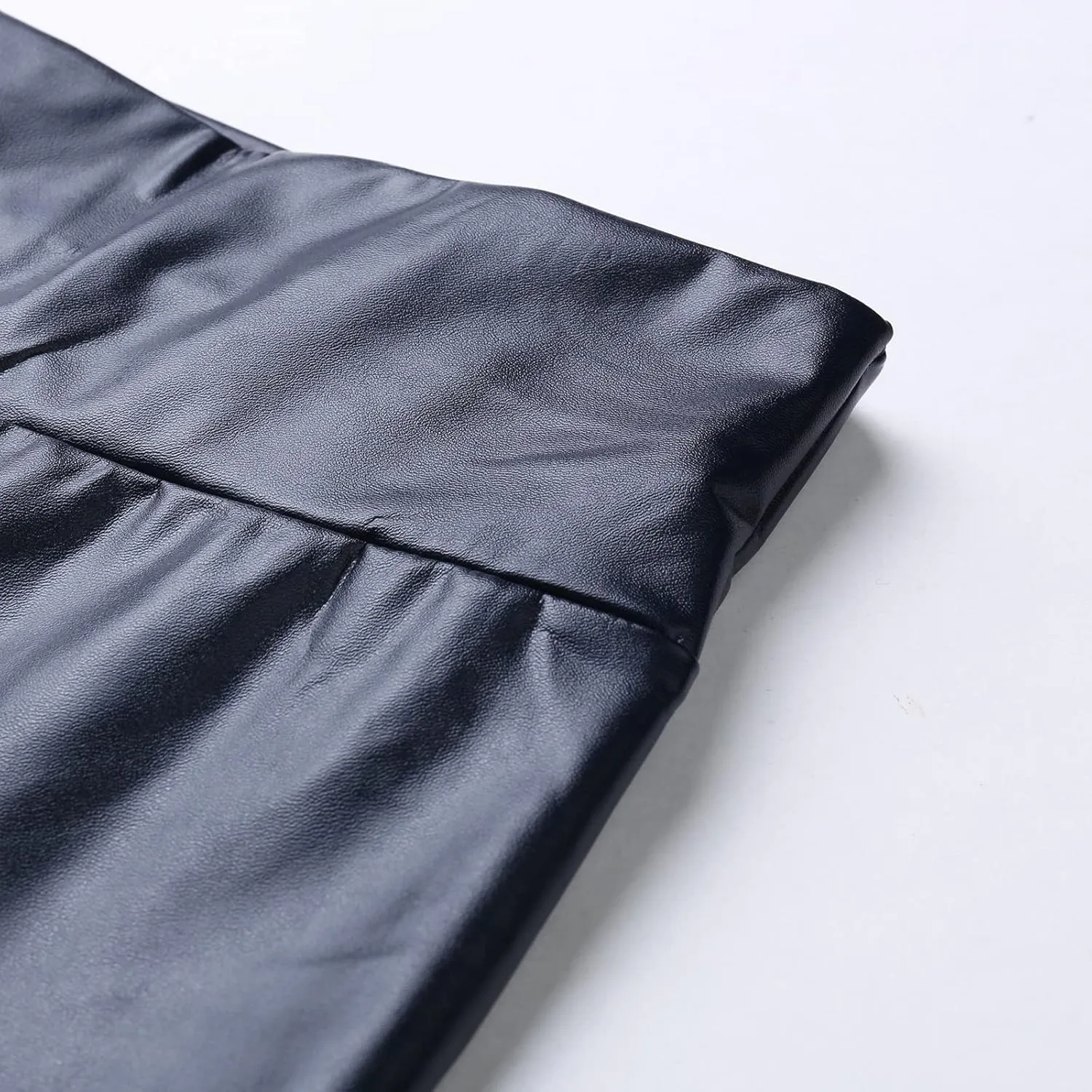 LCMTWX High Waisted Leggings for Women High Waisted Womens Faux Leather Pants Soft High Waist Winter Warm Thick High