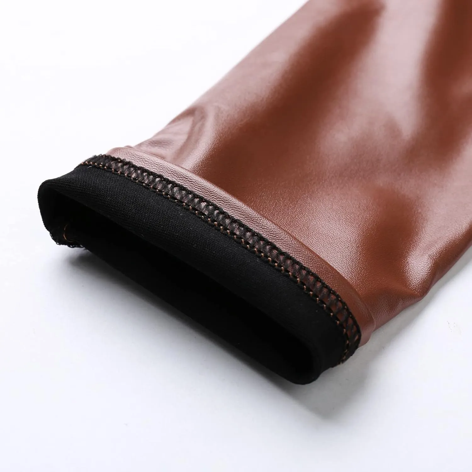 LCMTWX High Waisted Leggings for Women High Waisted Womens Faux Leather Pants Soft High Waist Winter Warm Thick High