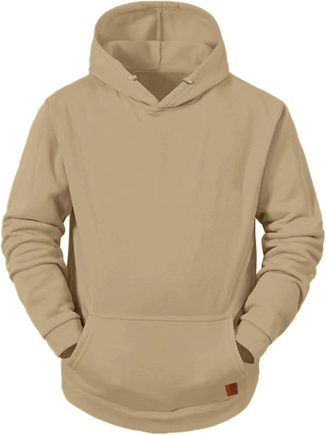 LCMTWX Hoodies for Men Winter Casual Loose Solid Hooded Sweater Top Men's Hooded Fleece Sweatshirt Heavyweight Fleece