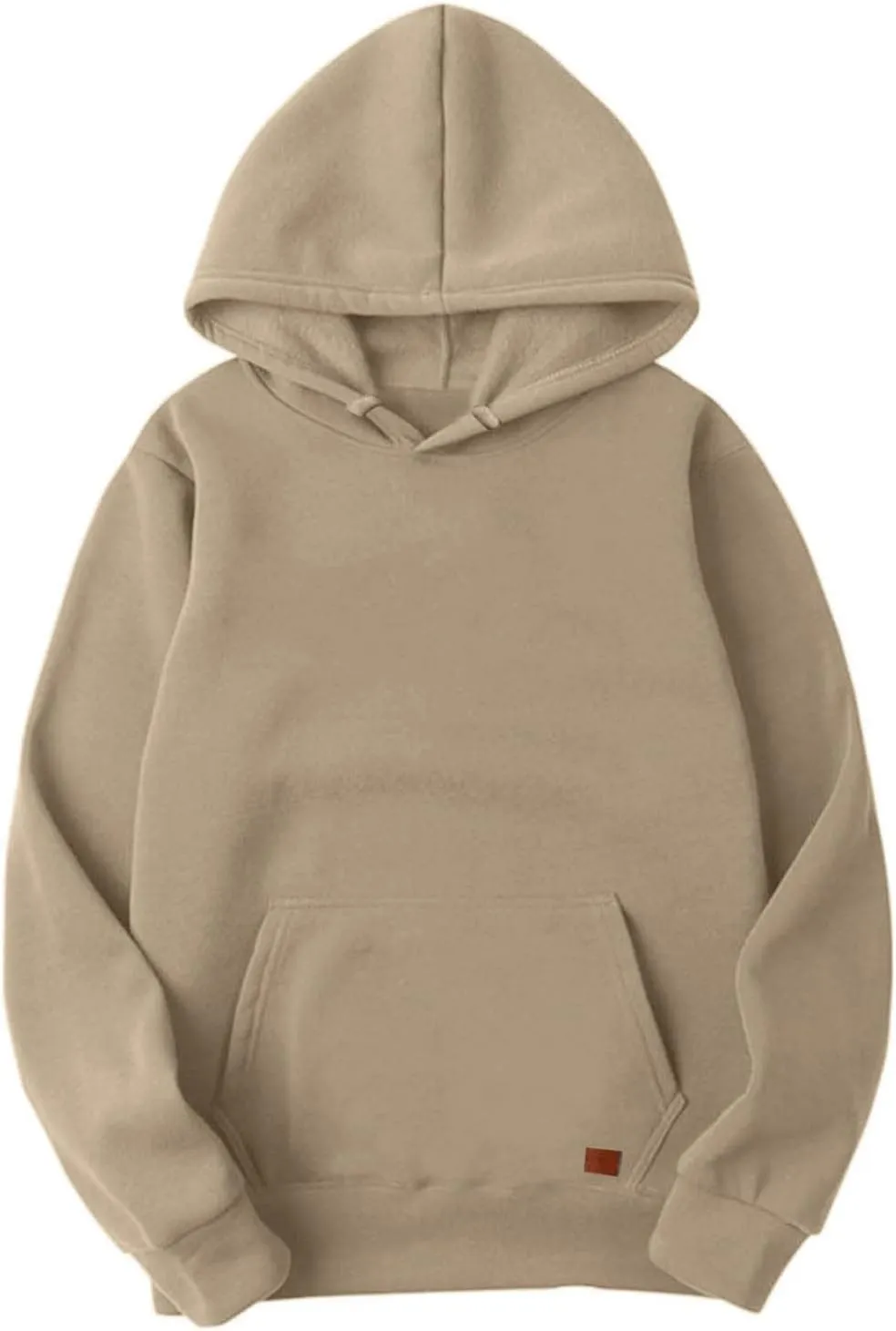 LCMTWX Hoodies for Men Winter Casual Loose Solid Hooded Sweater Top Men's Hooded Fleece Sweatshirt Heavyweight Fleece
