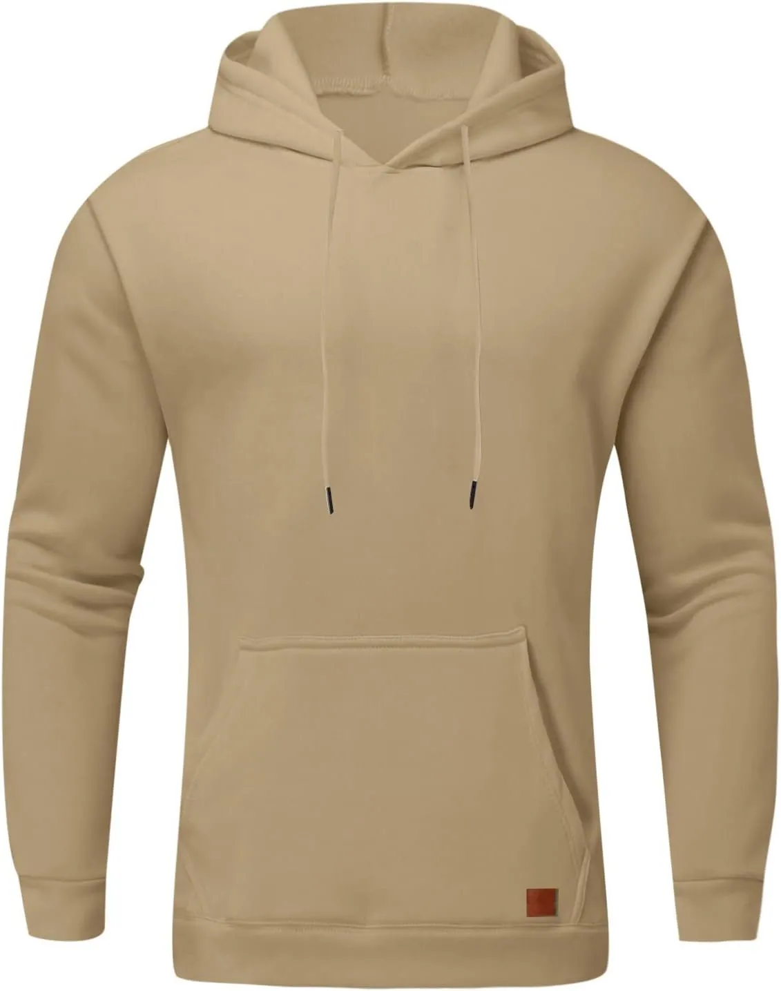 LCMTWX Hoodies for Men Winter Casual Loose Solid Hooded Sweater Top Men's Hooded Fleece Sweatshirt Heavyweight Fleece