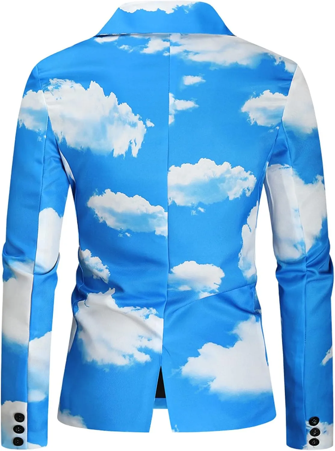 LCMTWX Mens Blazers Men's Fashion Casual Buckle Printed Single-breasted Jacket Coats Fashion Soft Work formal Jacket Warm