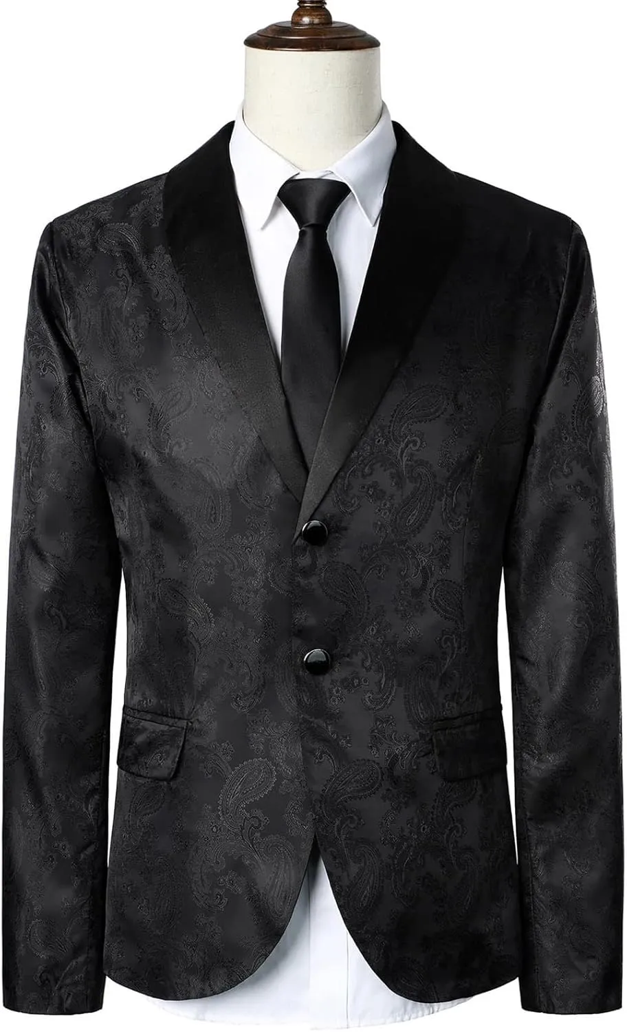 LCMTWX Mens Blazers Men's Fashion Casual Buckle Printed Single-breasted Jacket Coats Fashion Soft Work formal Jacket Warm