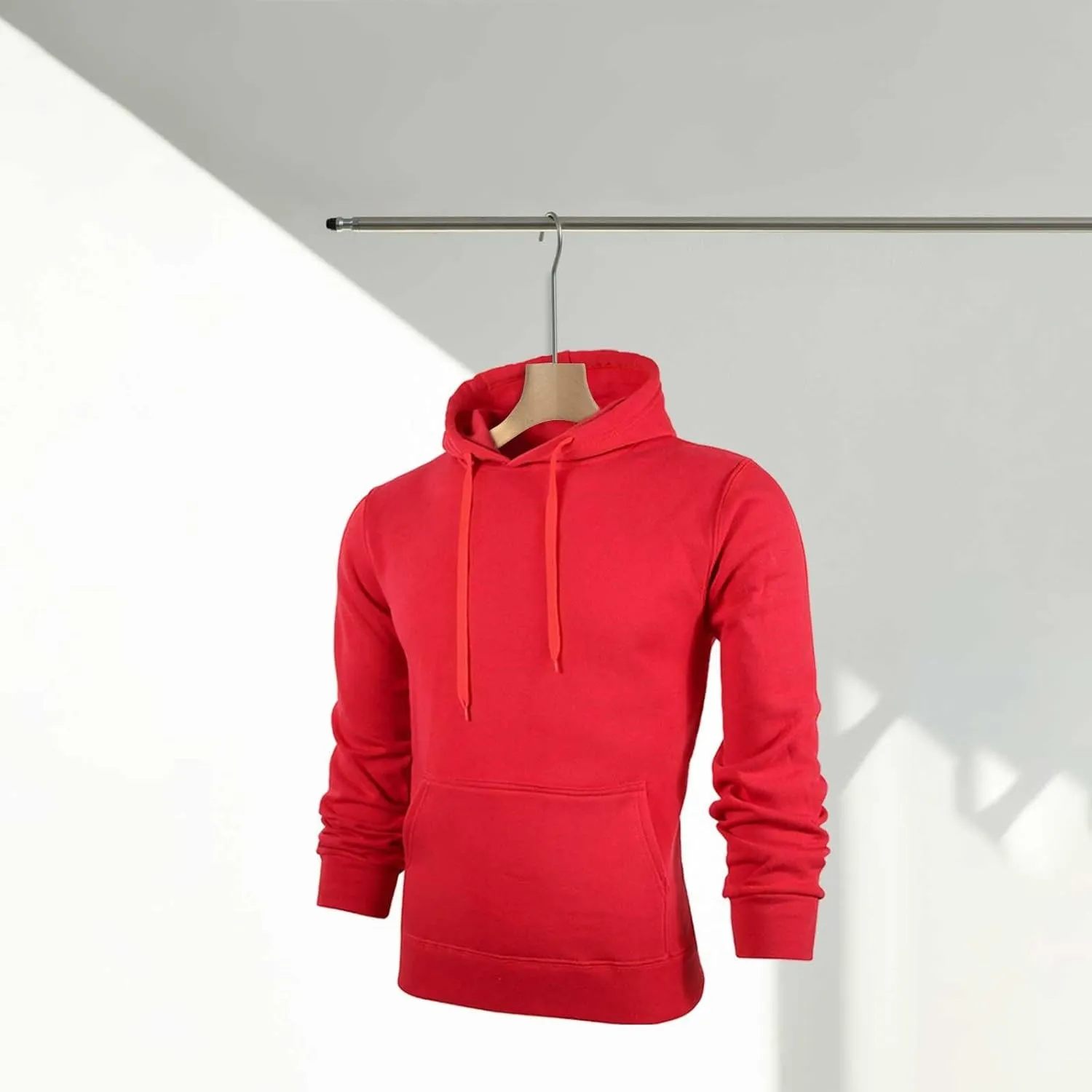 LCMTWX Men's Hooded Fleece Sweatshirt Loose Solid Hooded Sweater Top Pullover Fleece Zip Hoodie Sweatshirt Pullover & Full