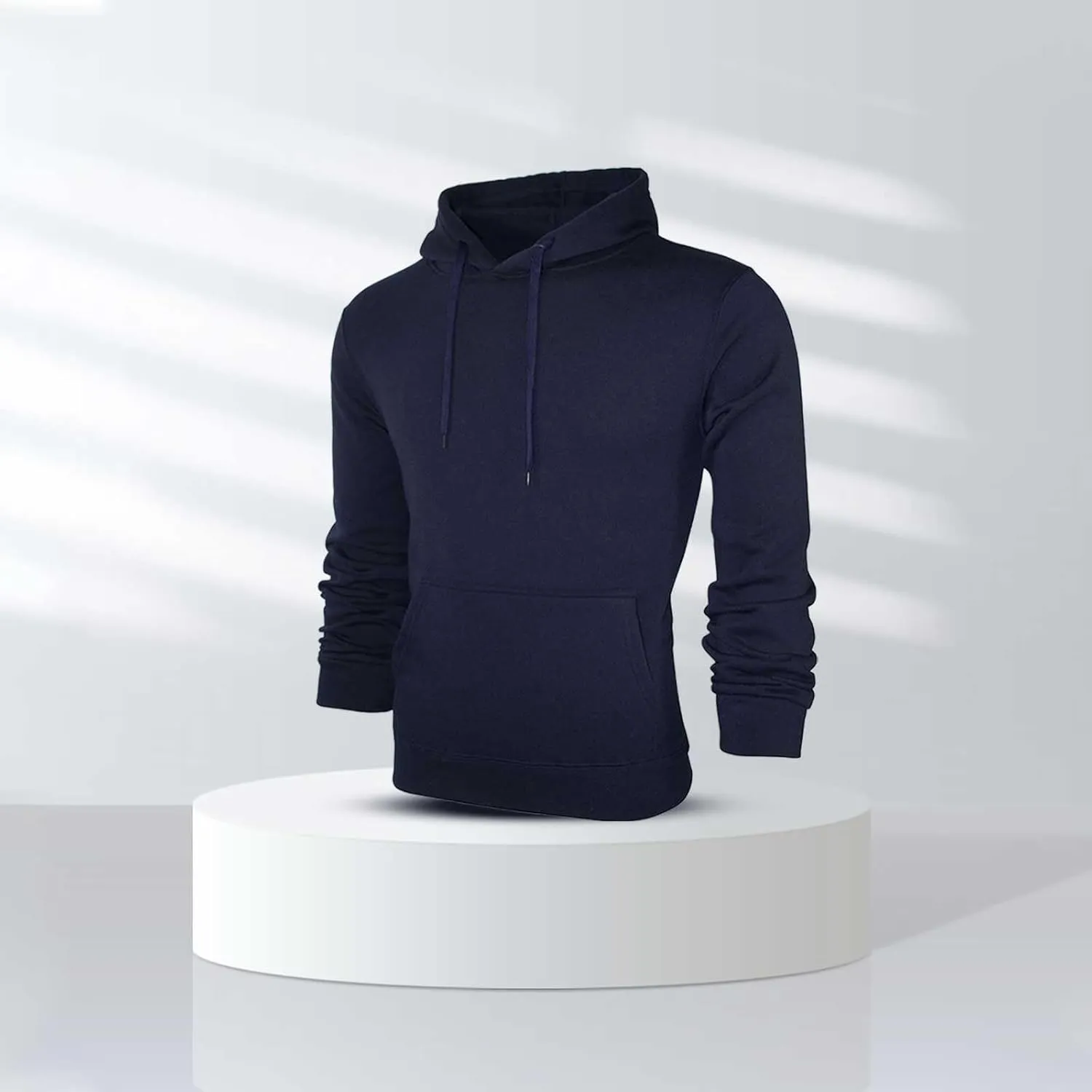LCMTWX Men's Hooded Fleece Sweatshirt Loose Solid Hooded Sweater Top Pullover Fleece Zip Hoodie Sweatshirt Pullover & Full