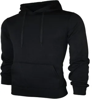 LCMTWX Men's Hooded Fleece Sweatshirt Loose Solid Hooded Sweater Top Pullover Fleece Zip Hoodie Sweatshirt Pullover & Full