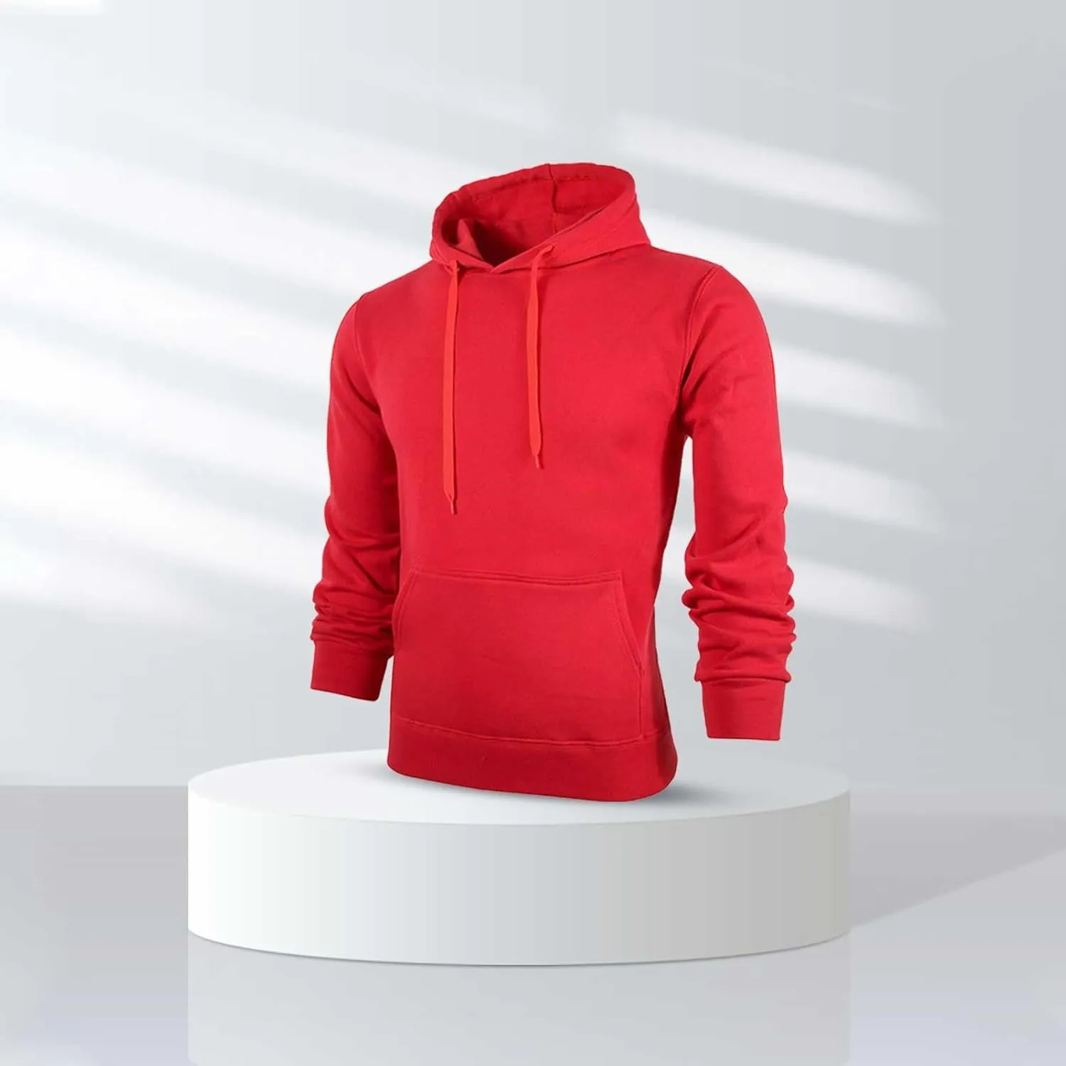 LCMTWX Men's Hooded Fleece Sweatshirt Loose Solid Hooded Sweater Top Pullover Fleece Zip Hoodie Sweatshirt Pullover & Full