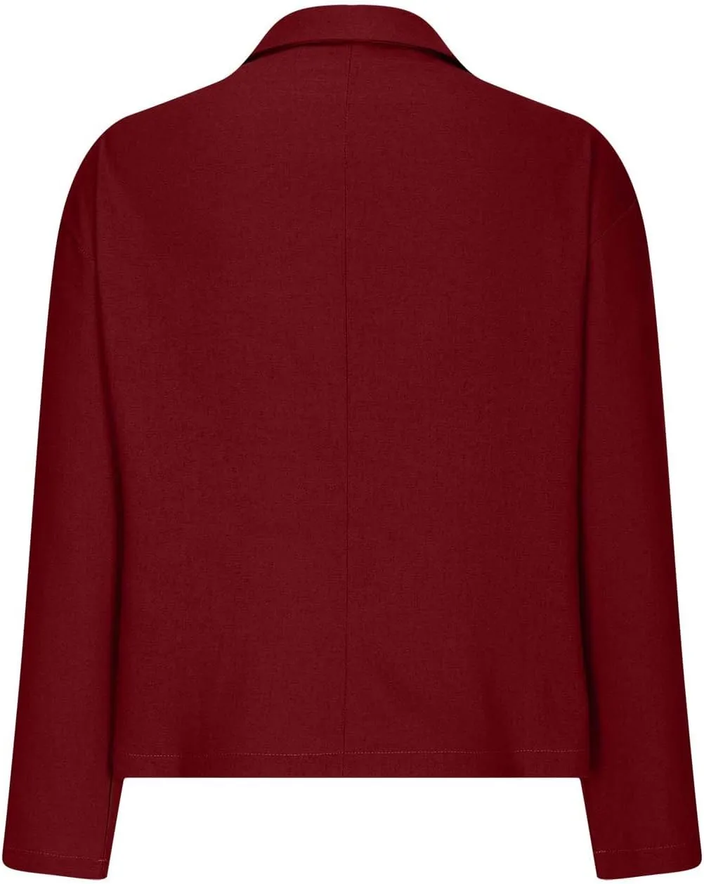 Linen Blazer Jacket for Women Fall Fashion Long Sleeve Suit Cardigan Open Front Lightweight Business Formal Workwear