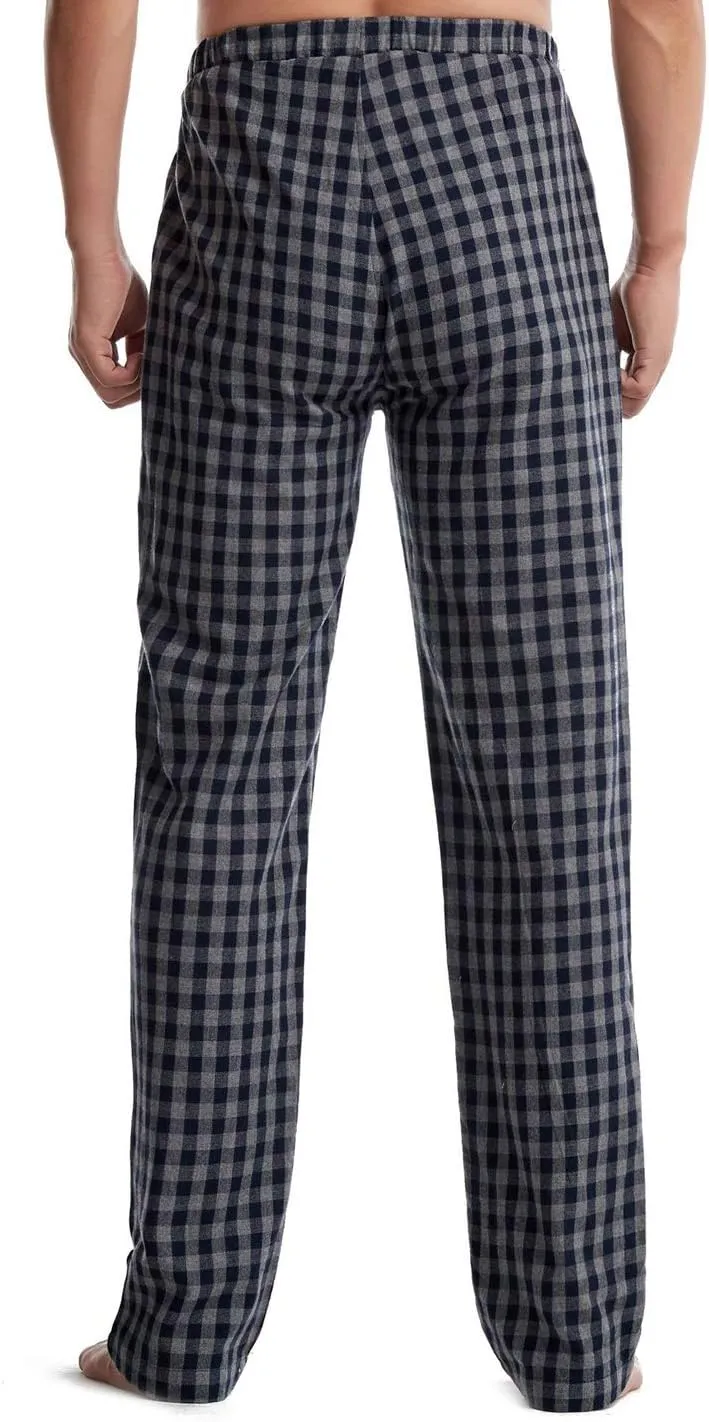 Locachy Men's Soft Knit Sleep Pants Pajama Pant with Pockets Lightweight Lounge PJ Bottoms(1 & 2 Packs)