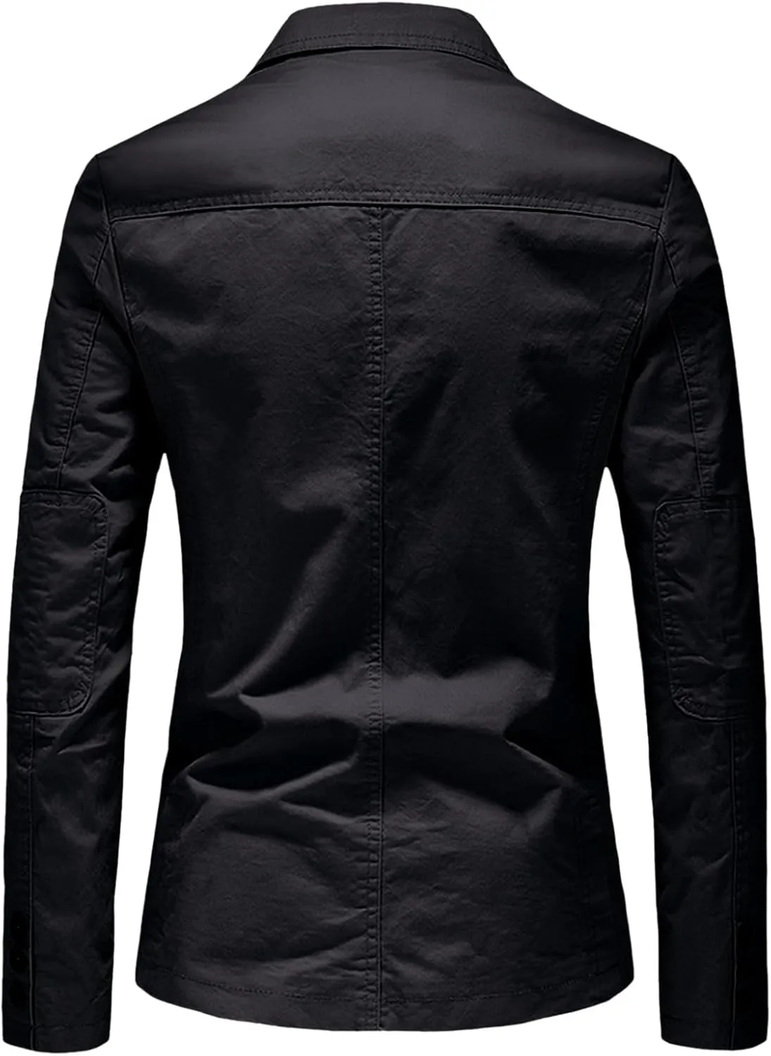 Mens Blazer Casual Classic Vintage Shirt Suit Jacket Solid Daily Lightweight Three Button Sports Coat with Pockets