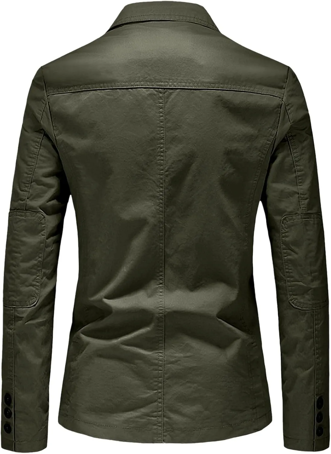Mens Blazer Casual Classic Vintage Shirt Suit Jacket Solid Daily Lightweight Three Button Sports Coat with Pockets