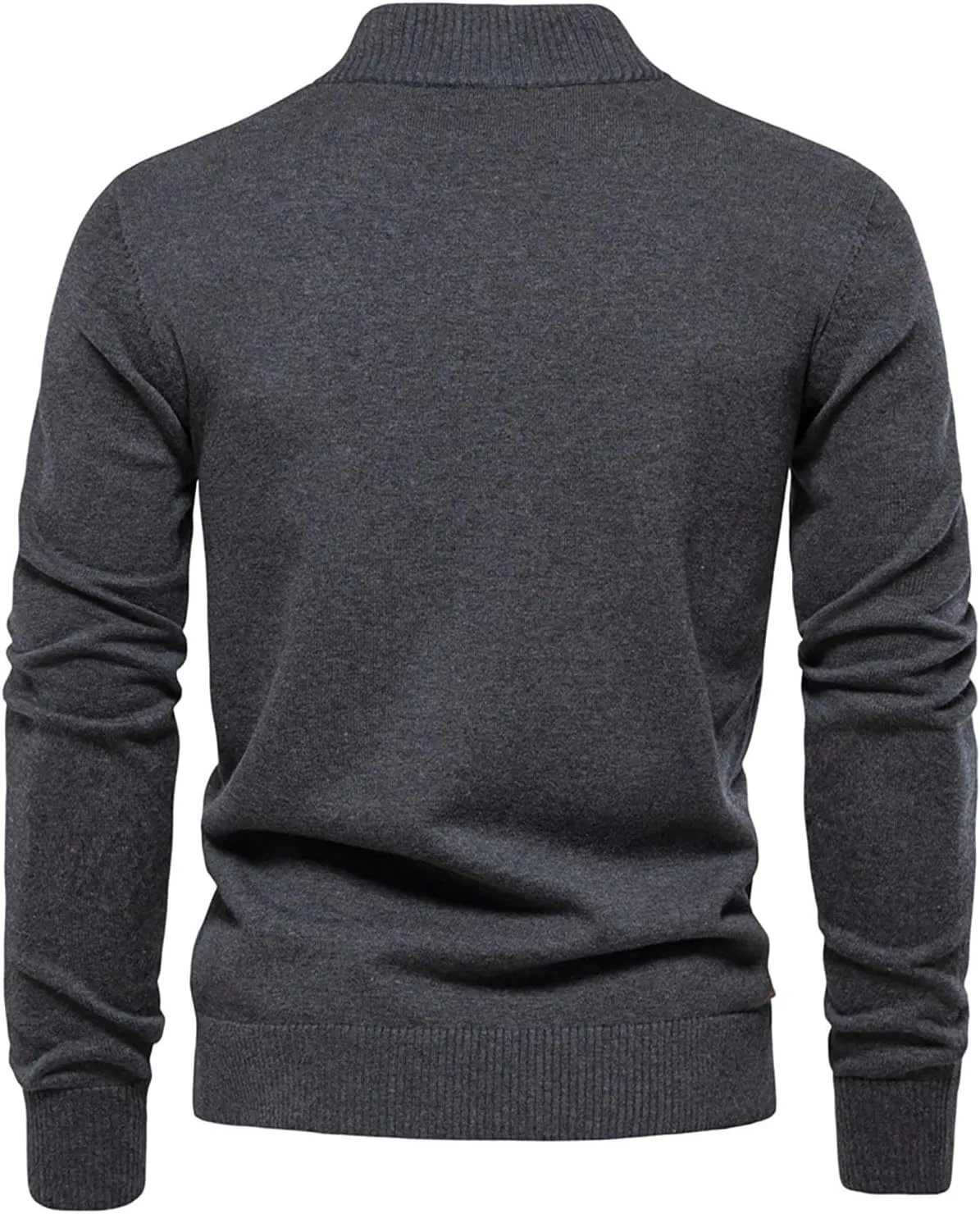 Mens Cardigan Sweater Button Down Knit Jacket Casual Long Sleeve Sweater Stand Collar Sweaters Fall Winter Jackets