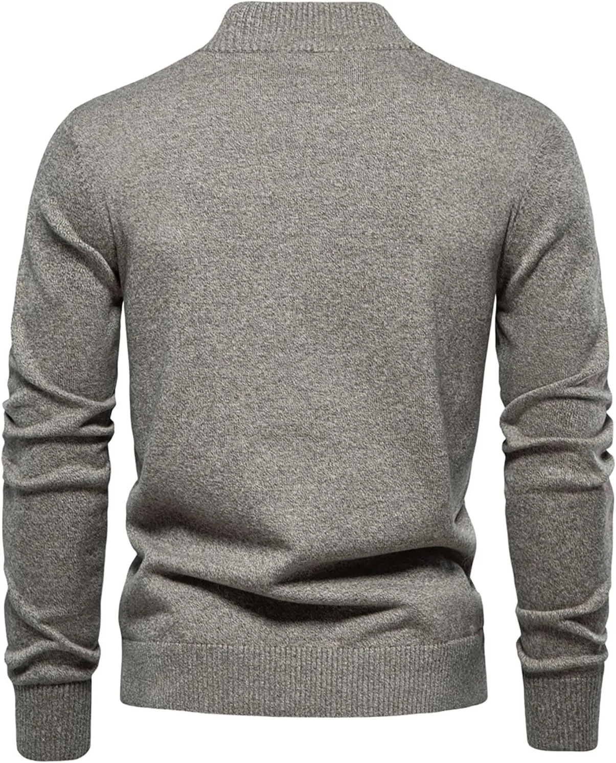 Mens Cardigan Sweater Button Down Knit Jacket Casual Long Sleeve Sweater Stand Collar Sweaters Fall Winter Jackets