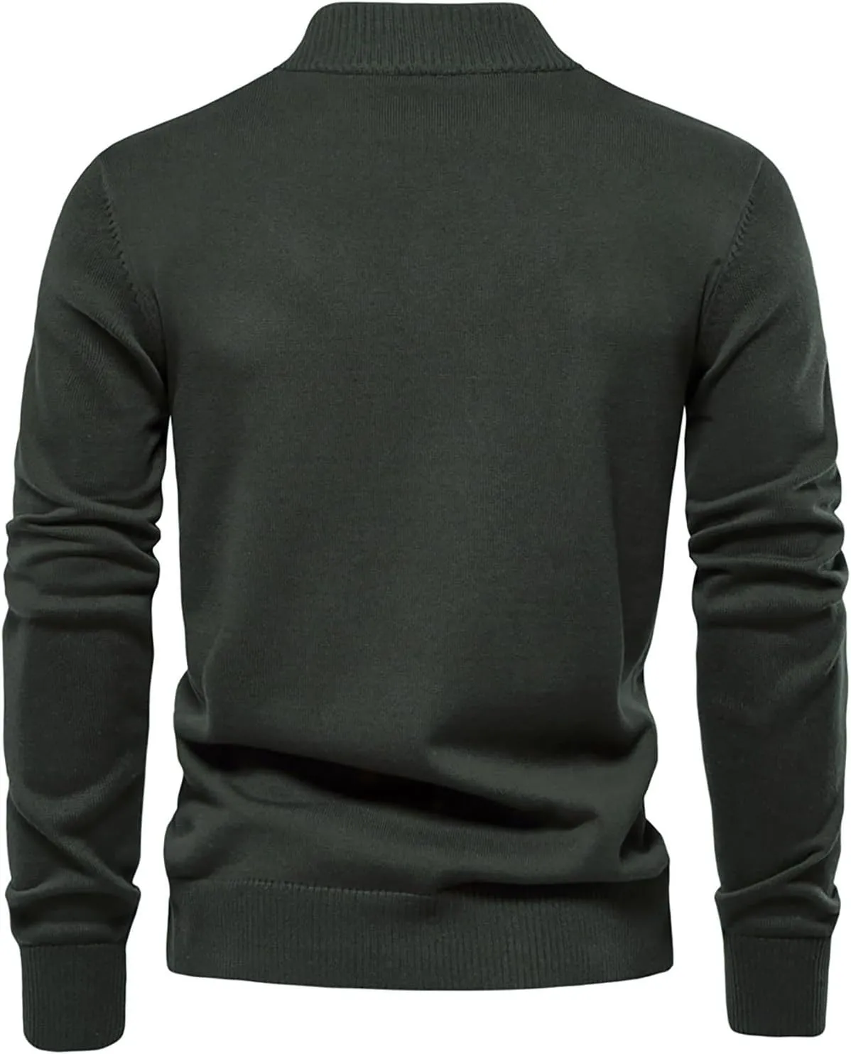 Mens Cardigan Sweater Button Down Knit Jacket Casual Long Sleeve Sweater Stand Collar Sweaters Fall Winter Jackets