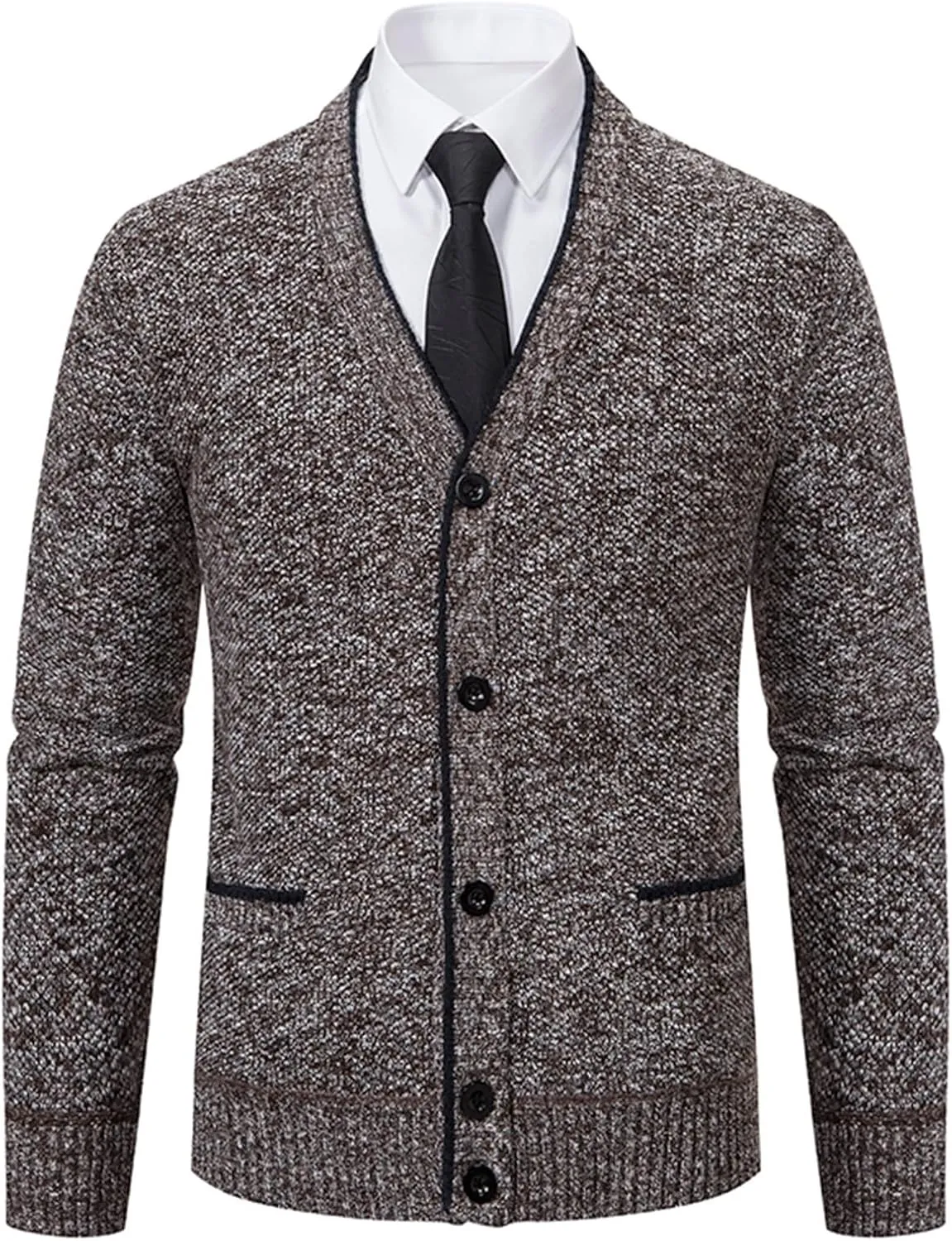 Mens Cardigan Sweater V Neck Button Down Cardigan Plus Size Knit Cardigan Vintage Knit Sweater Winter Sweater Coat
