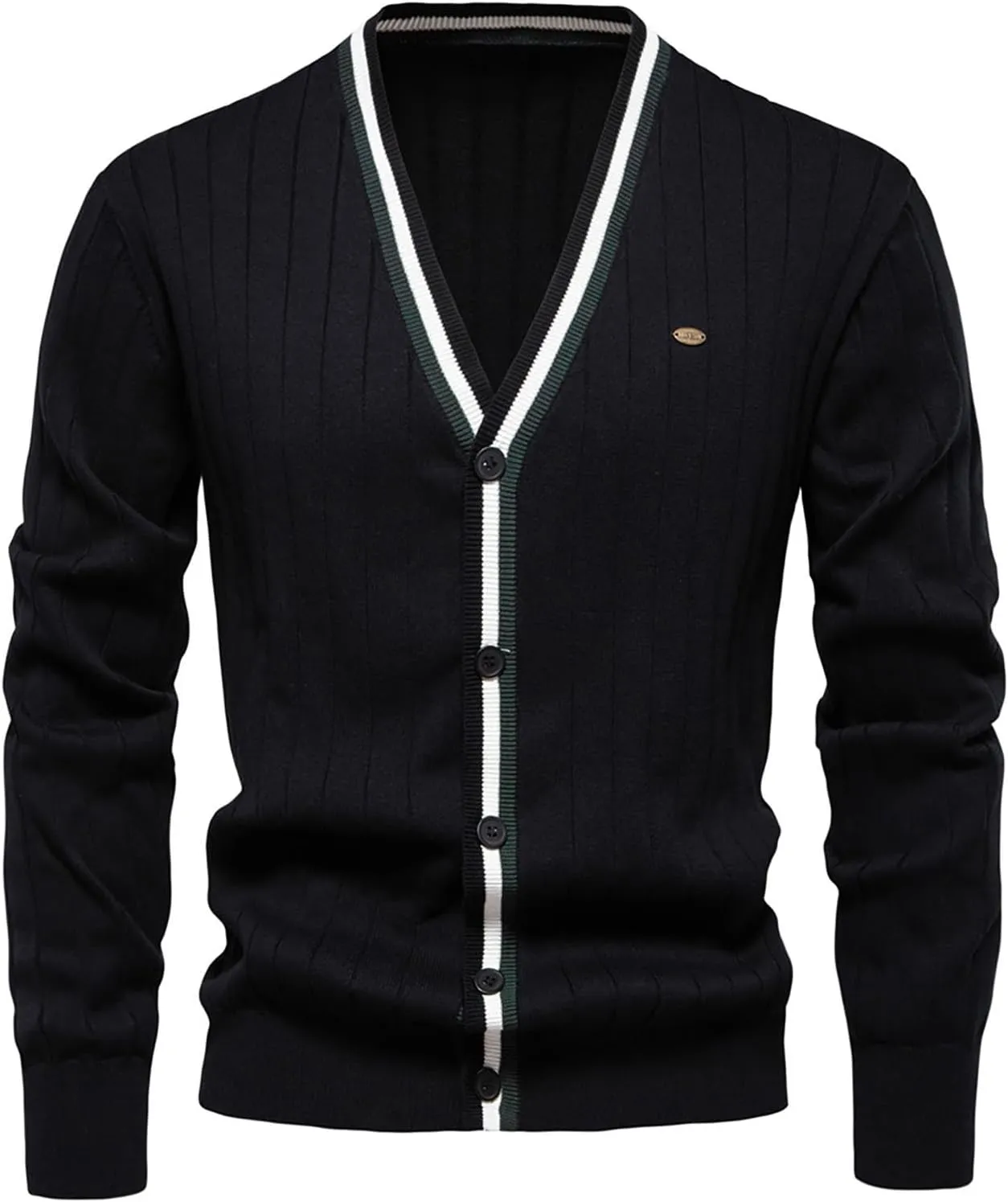 Mens Cardigan Sweater V Neck Knit Sweater Button Down Open Front Cardigan Lightweight Knit Cardigan Casual Jacket