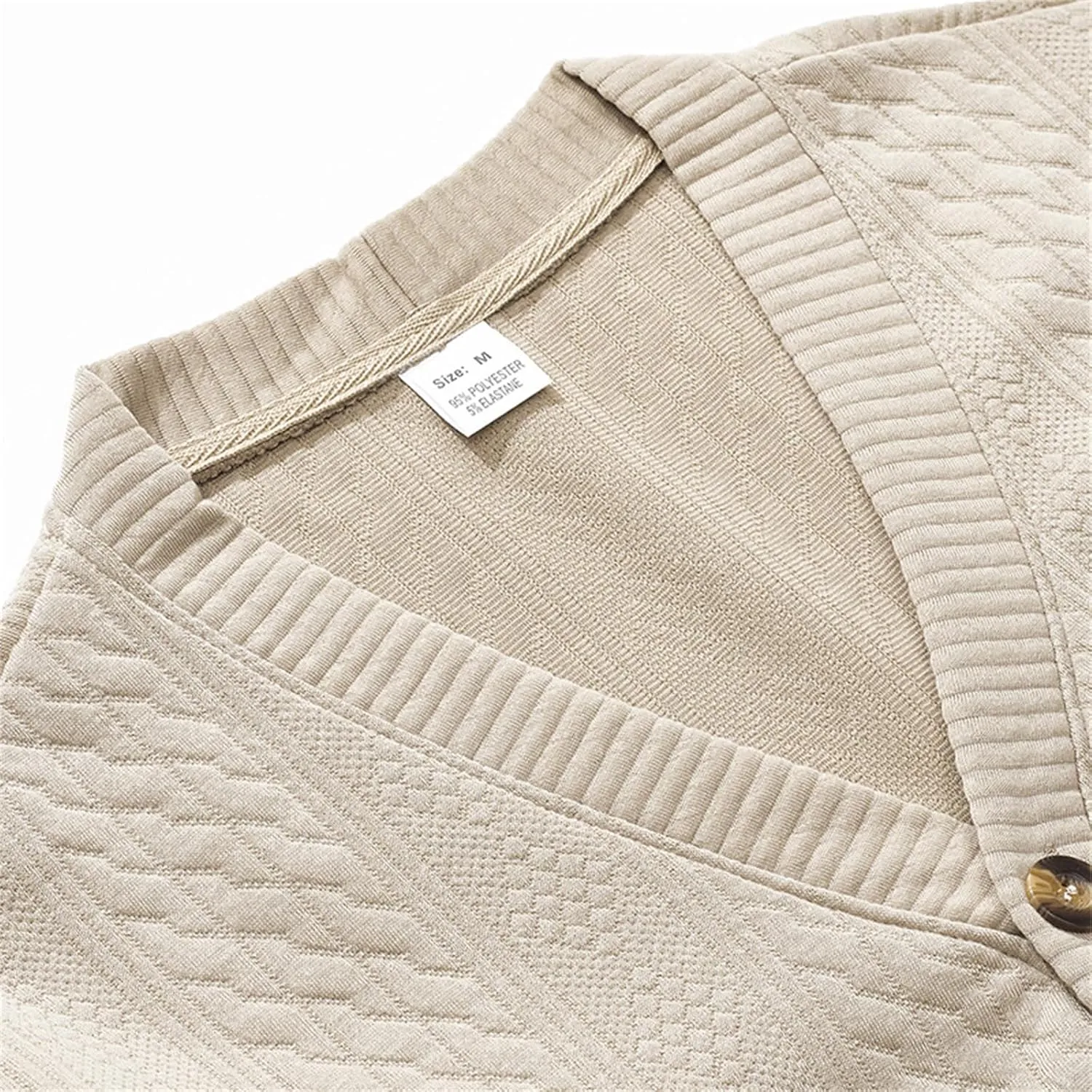 Men's Cardigan Sweaters V Neck Knitted Button Down Sweaters Solid Long Sleeve Outwear Slim Fit Warm Coat Clothes
