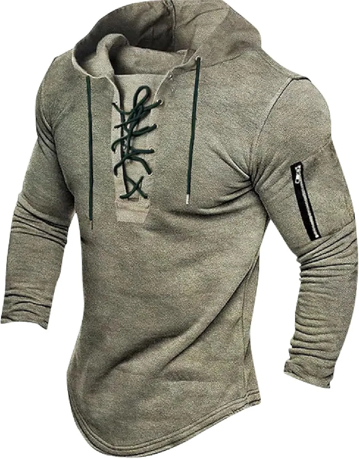 Men's Casual T Shirt Hoodies Shirts Long Sleeve Casual Workout Sport Hoodie T Shirt Pullover Top Work Shirt, M-3XL