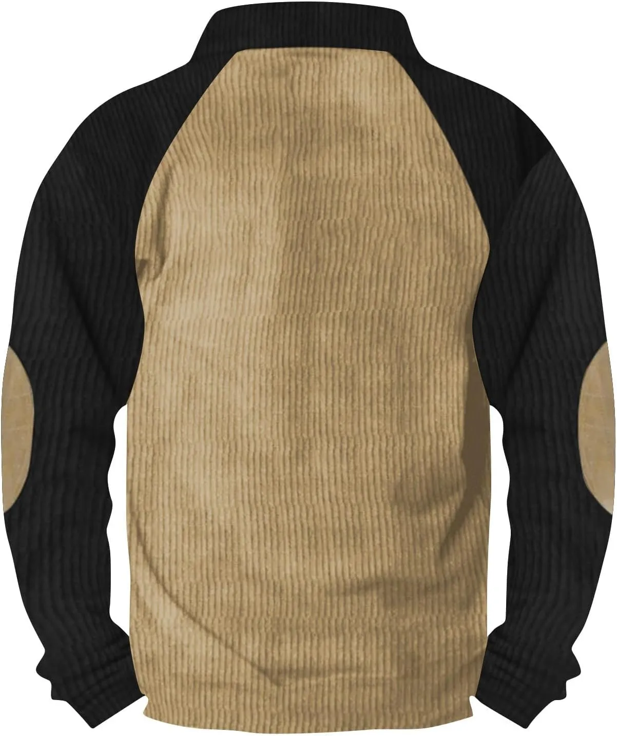 Men's Corduroy Sweatshirt Long Sleeve, Oversized Crewneck, Lightweight Classic Fit Perfect For Casual Wear