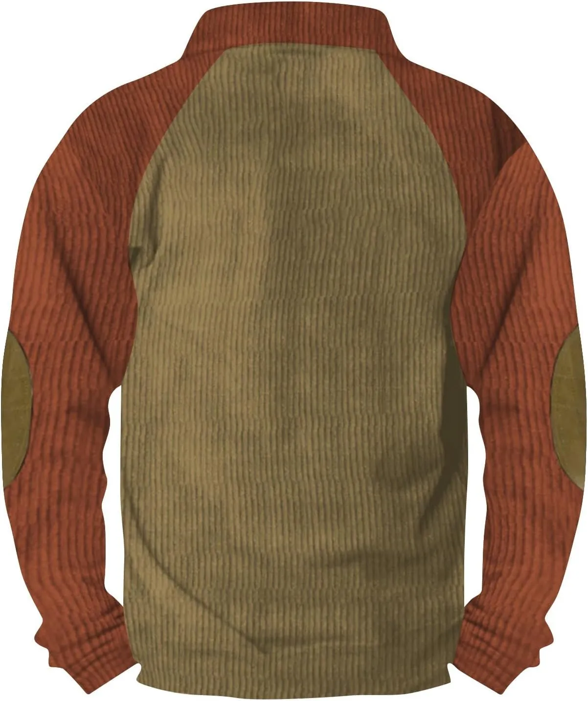 Men's Corduroy Sweatshirt Long Sleeve, Oversized Crewneck, Lightweight Classic Fit Perfect For Casual Wear