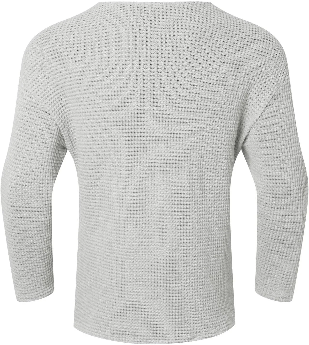 Men's Cotton V Neck Knitted Sweater Jumper Hollow Out Solid Color Long Sleeve Pullover Tops 2025