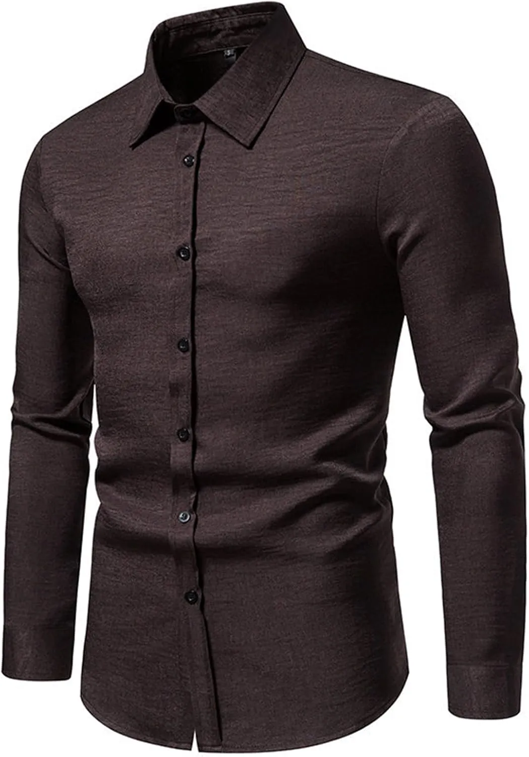 Men's Dress Shirts 2024 Long Sleeve Business Casual Regular Fit Button Down Shirts Lightweight Office Work Shirts