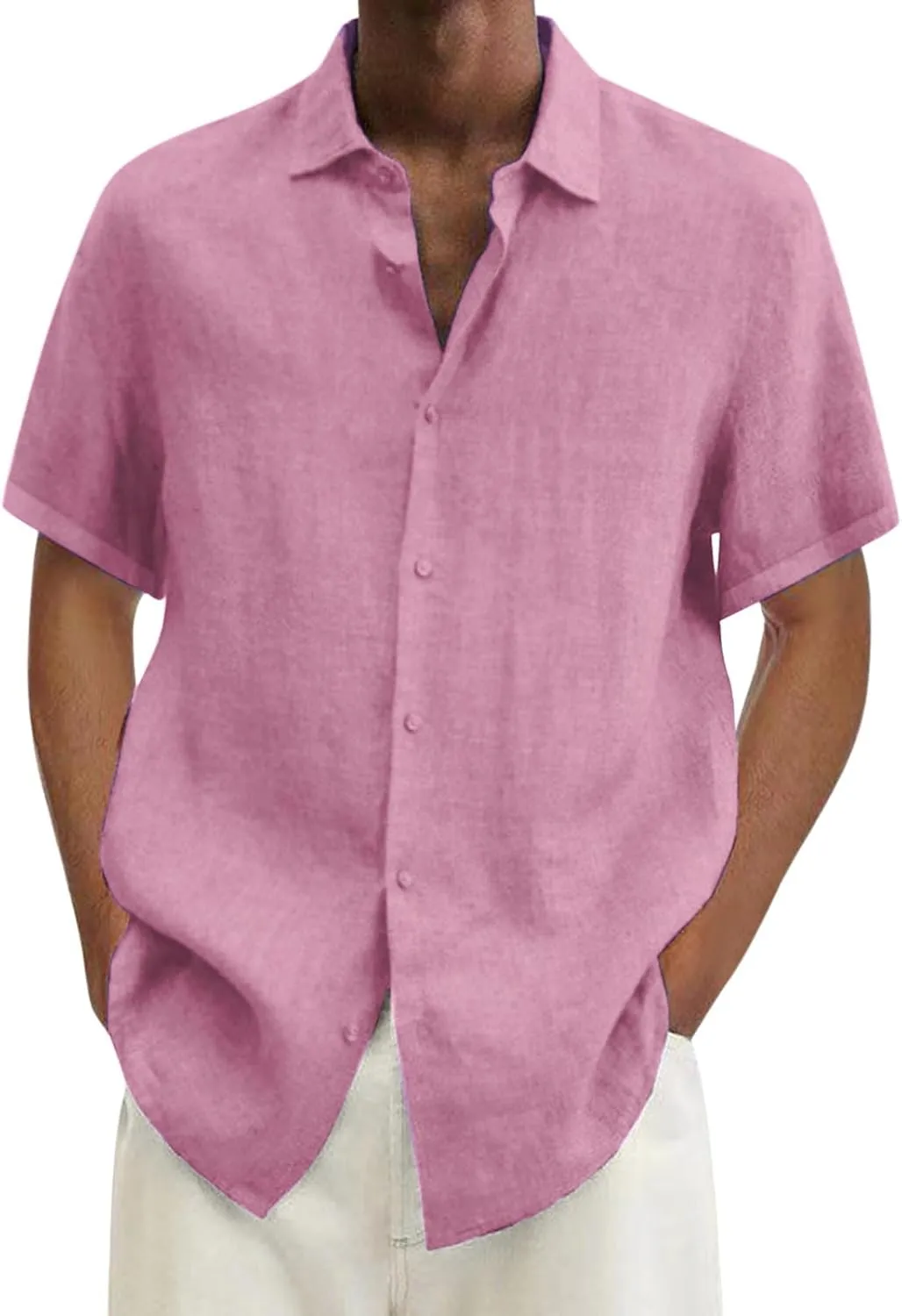 Men's Hawaiian Short Sleeve Shirts Summer Casual Button Down Shirts Lightweight Holiday Beach Loose Fit Hiipie Shirt