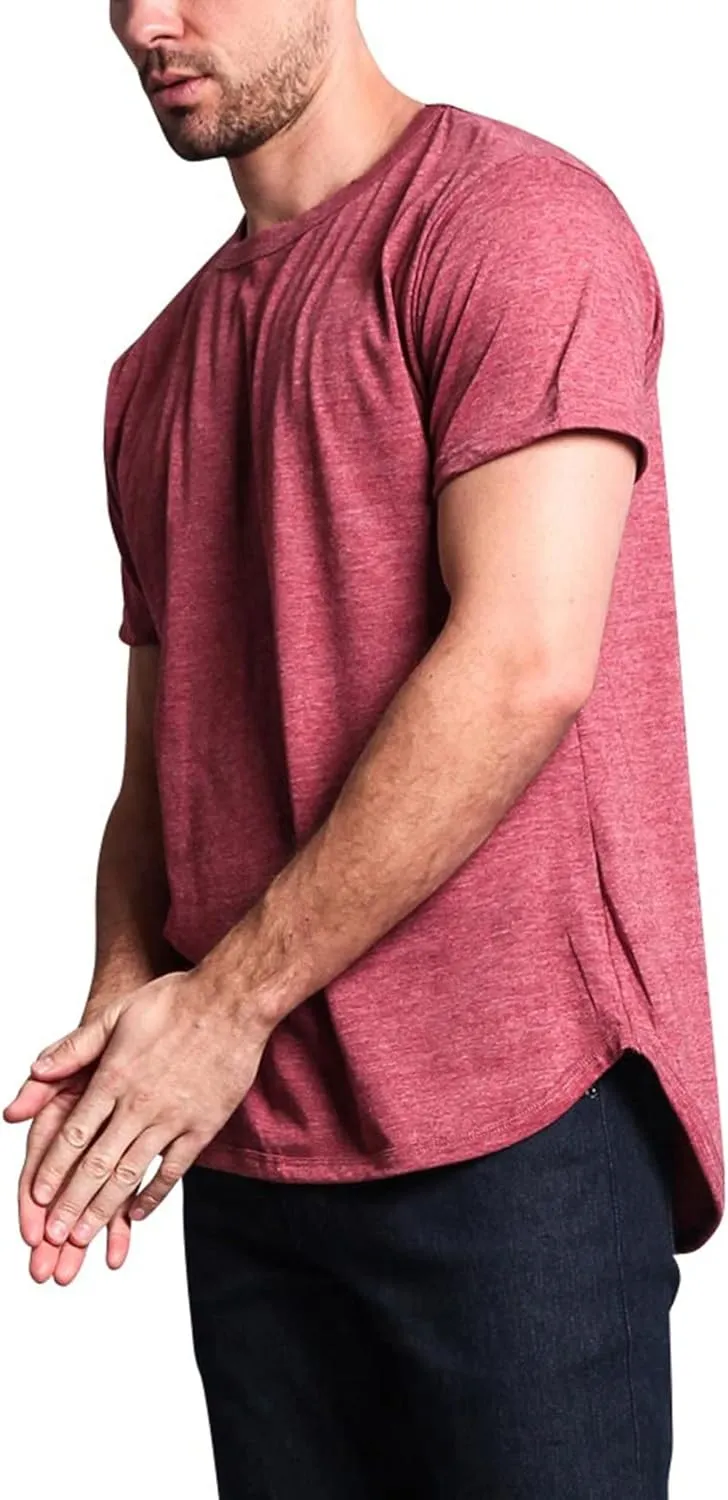Men's Hipster Longline Curved Hem Tees