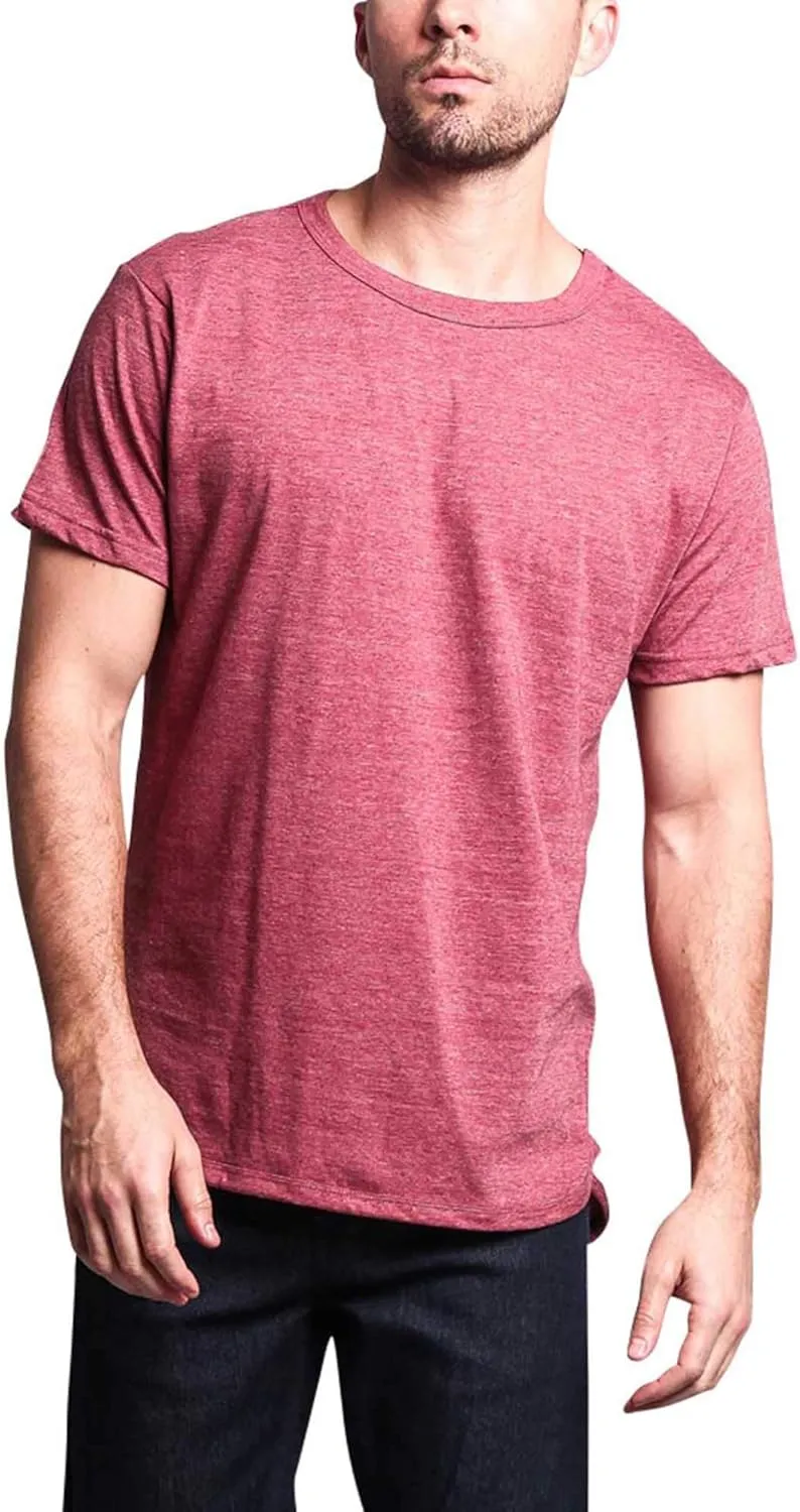 Men's Hipster Longline Curved Hem Tees