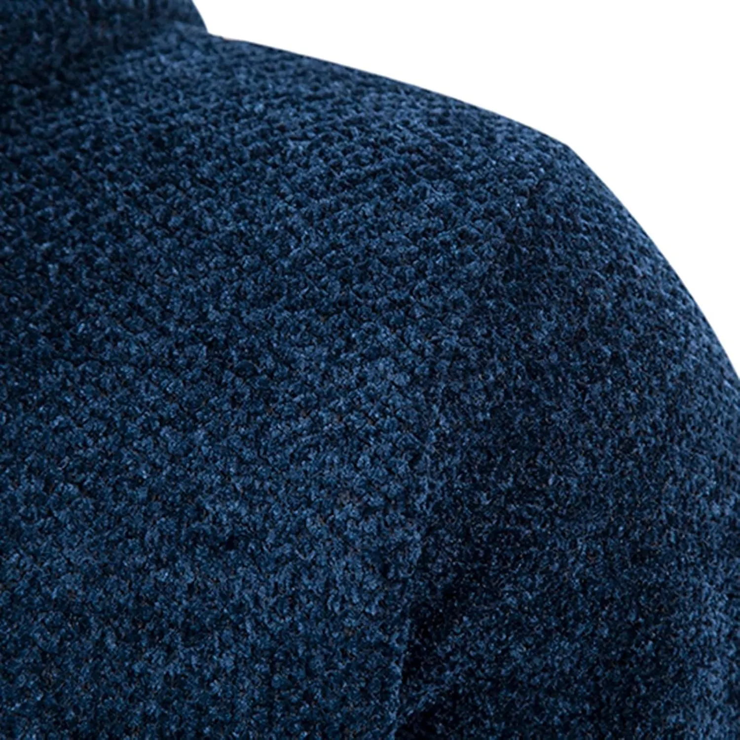 Mens Hoodies Knit Sweater, Full Zip Fleece Lined Cardigan Sweaters Casual Regular Fit Thick Hooded Men Sweater Jacket
