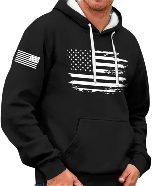 Mens Hoodies Sweatshirt For Fashion Padded Pockets Long Sleeve Graphic Casual Prints Drawstring Hoodies