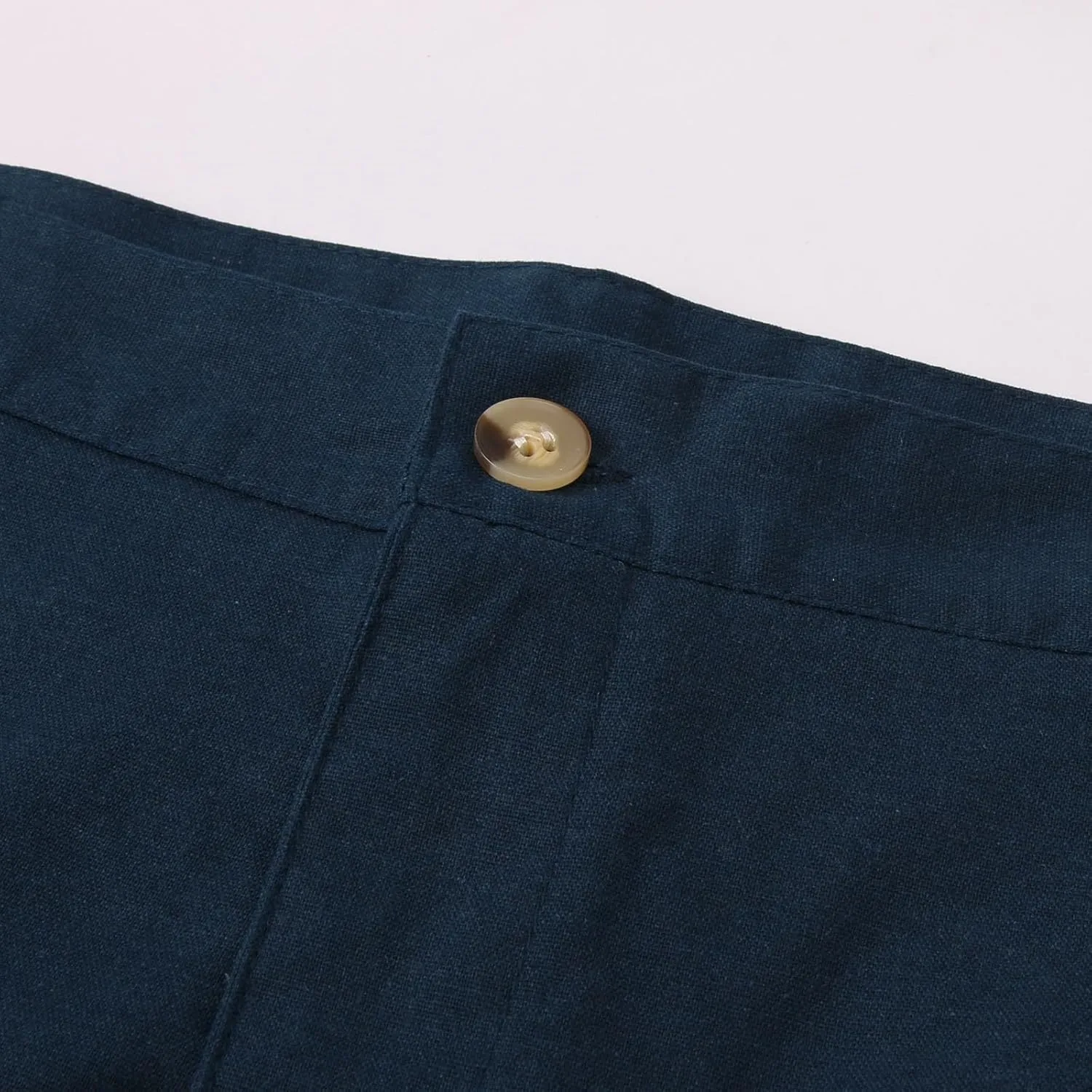 Mens Linen Dress Pants Casual Straight Leg Lounge Formal Business Trousers Baggy for Men Hemp Clothing