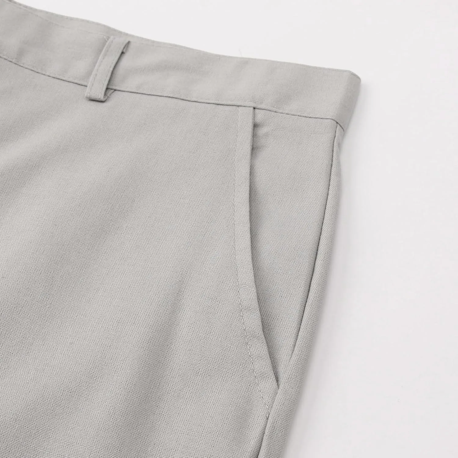 Mens Linen Dress Pants Casual Straight Leg Lounge Formal Business Trousers Baggy for Men Hemp Clothing