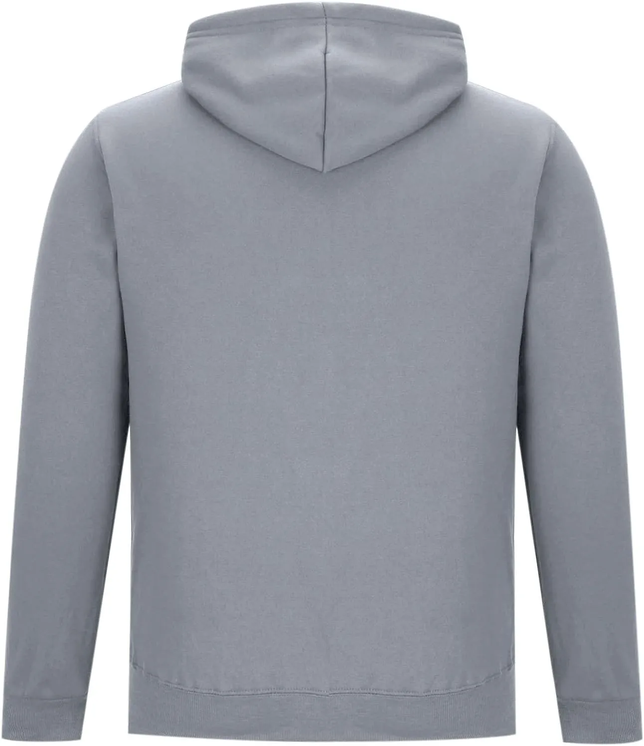 Men's Long Sleeve Full Zip Cardigan Sweater Plain Baggy Hooded Casual Workout Hoodie Classic-Fit Jogger Coats