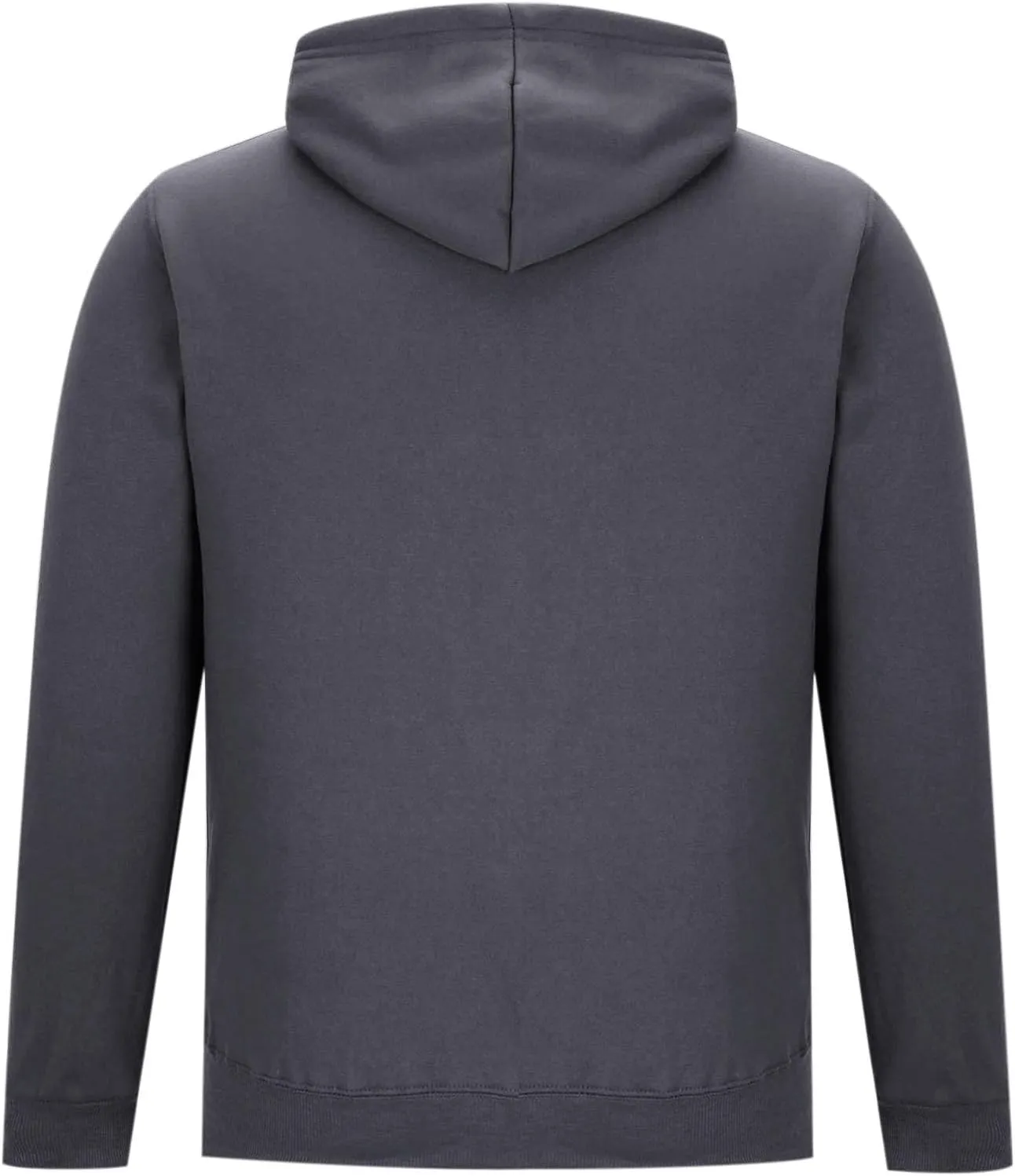 Men's Long Sleeve Full Zip Cardigan Sweater Plain Baggy Hooded Casual Workout Hoodie Classic-Fit Jogger Coats