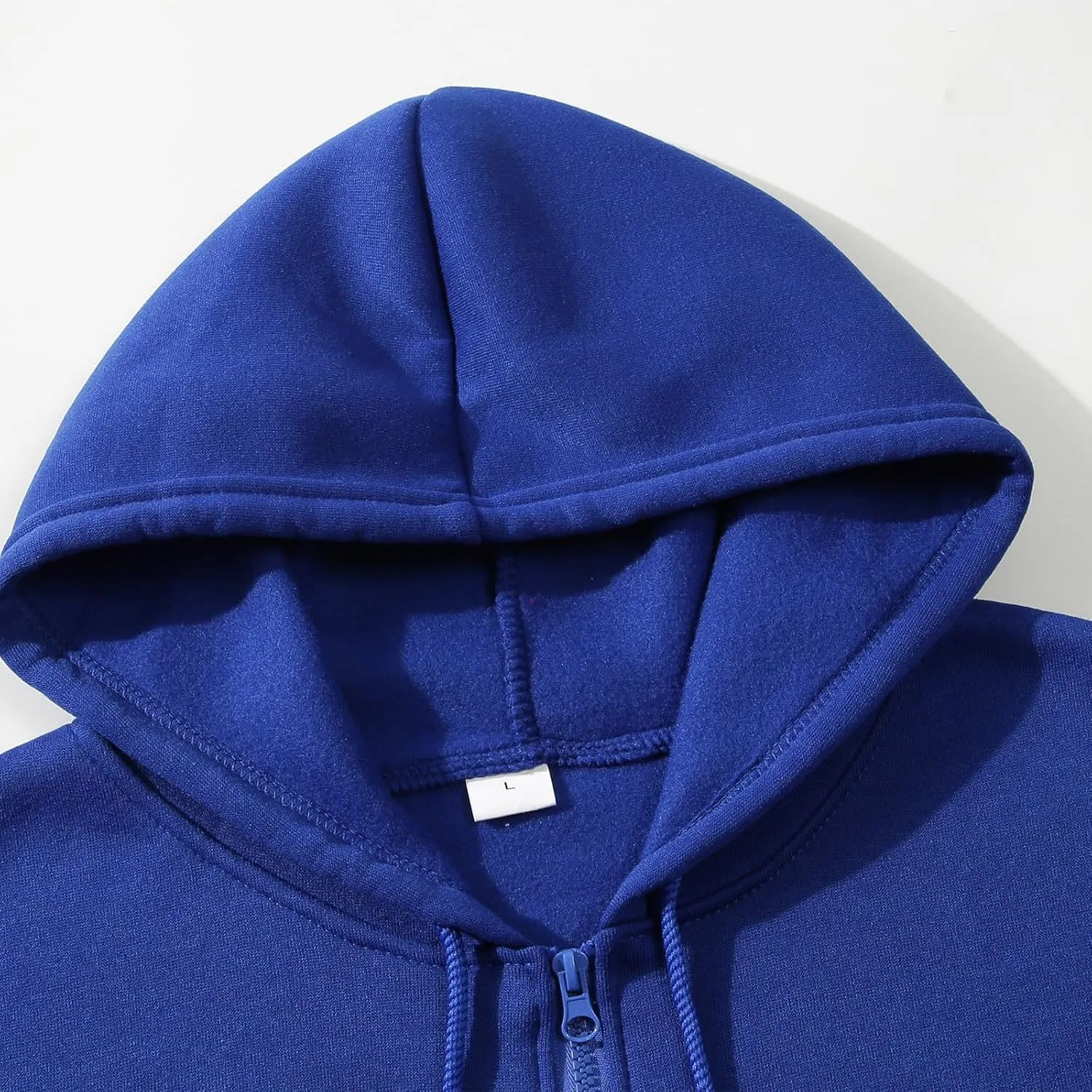 Men's Long Sleeve Full Zip Cardigan Sweater Plain Baggy Hooded Casual Workout Hoodie Classic-Fit Jogger Coats