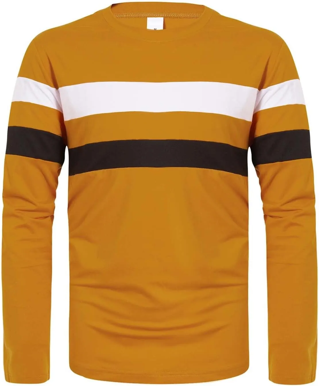 Men's Long Sleeve Polo Shirt Casual Muscle Fit Button Polo T Shirt with Pocket Basic Lightweight Collared Golf Shirt