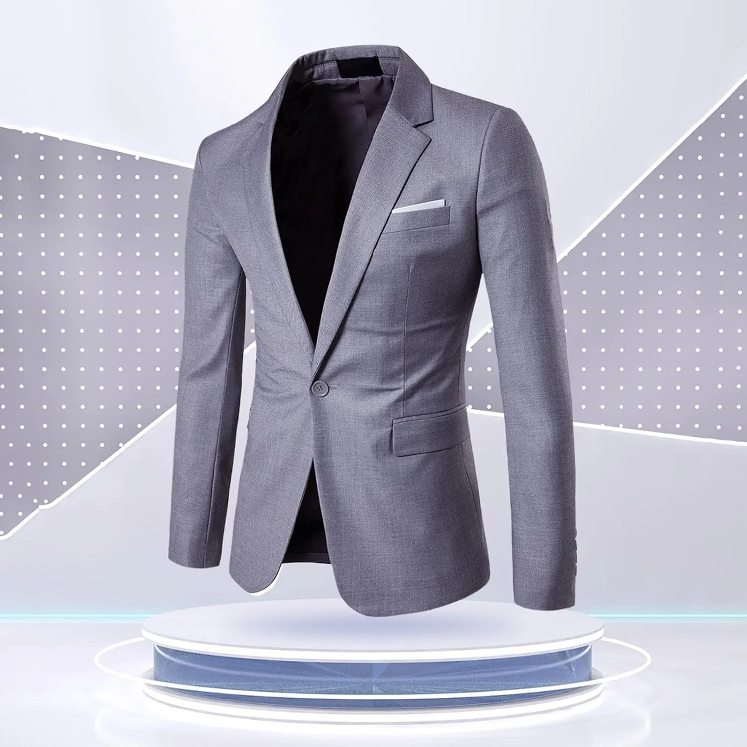 Mens Plaid blazer Sports Coat Single-breasted Jacket Coat Fashion Soft Work Formal Jacket Warm Casual Soft Jacket