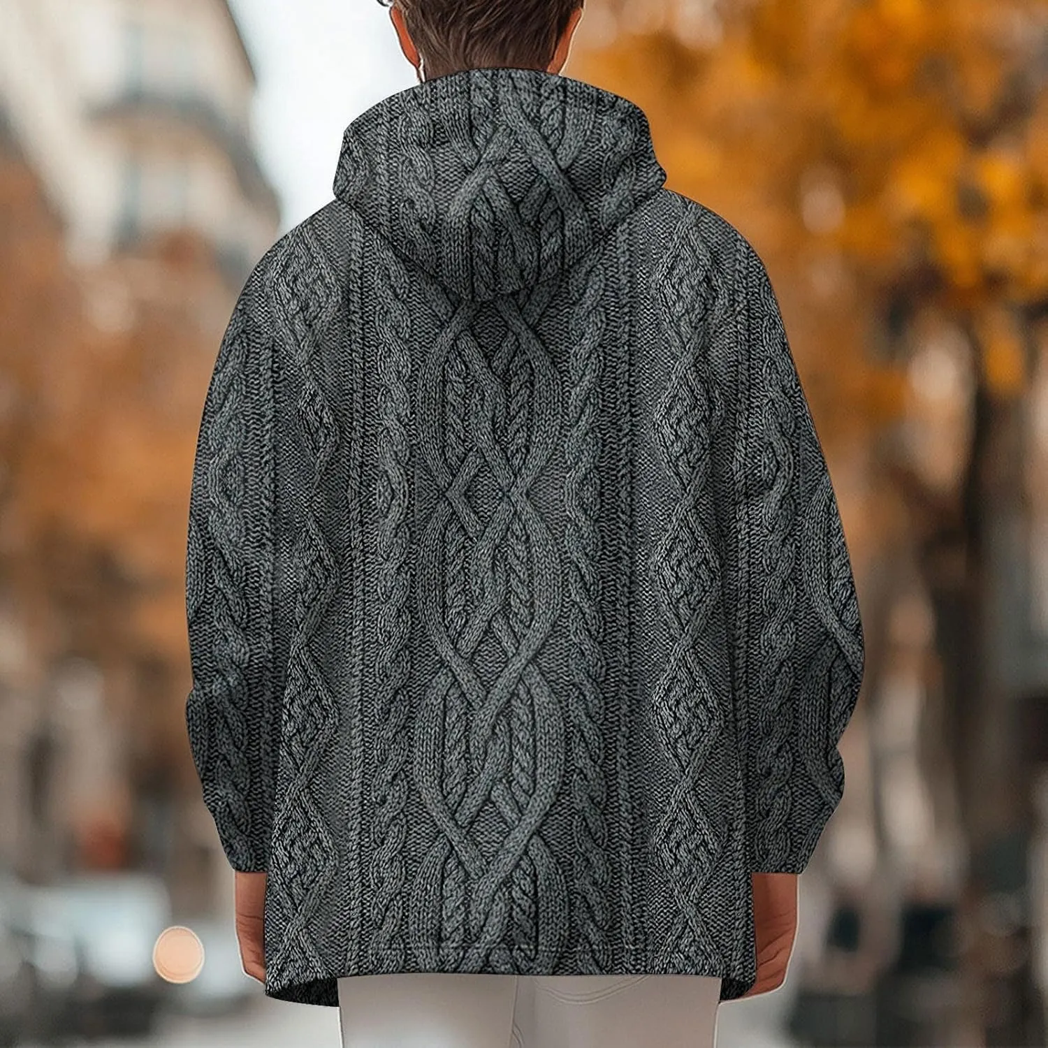 Mens Sherpa Hoodie Full-Zip Thermal Fleece Hooded Winter Thick Heavyweight Hoodies