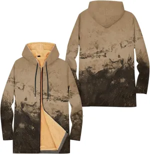 Mens Sherpa Hoodie Full-Zip Thermal Fleece Hooded Winter Thick Heavyweight Hoodies