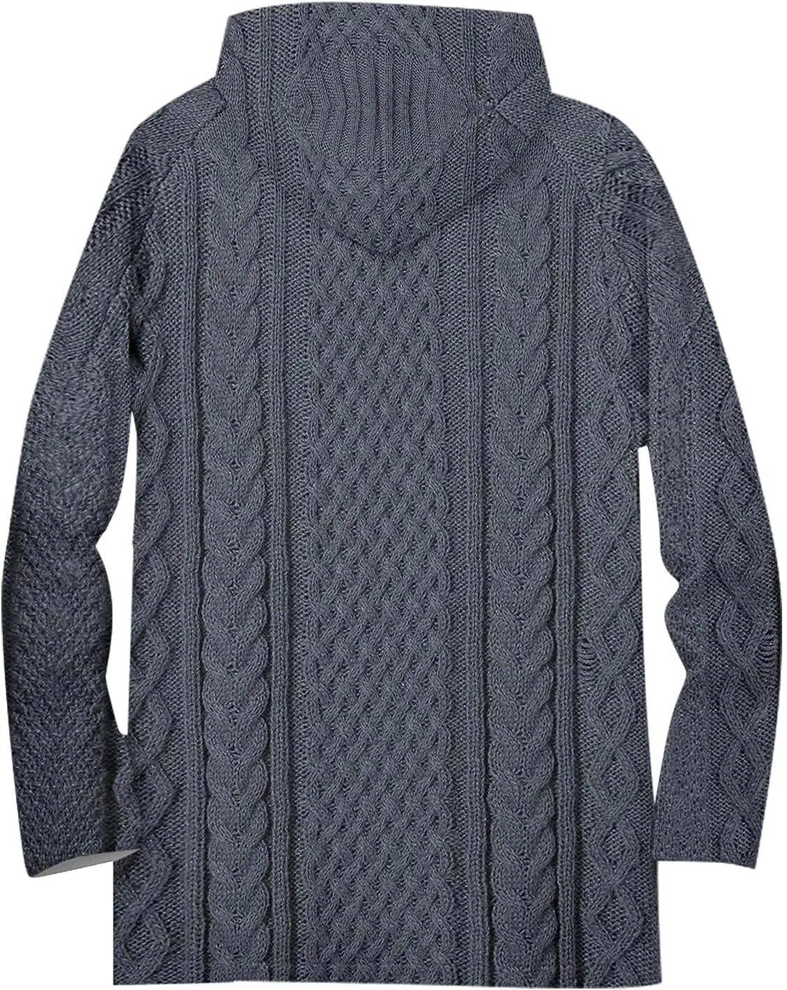 Mens Sherpa Hoodie Full-Zip Thick Warm Sweatshirt Fleece Casual Heavyweight Hooded