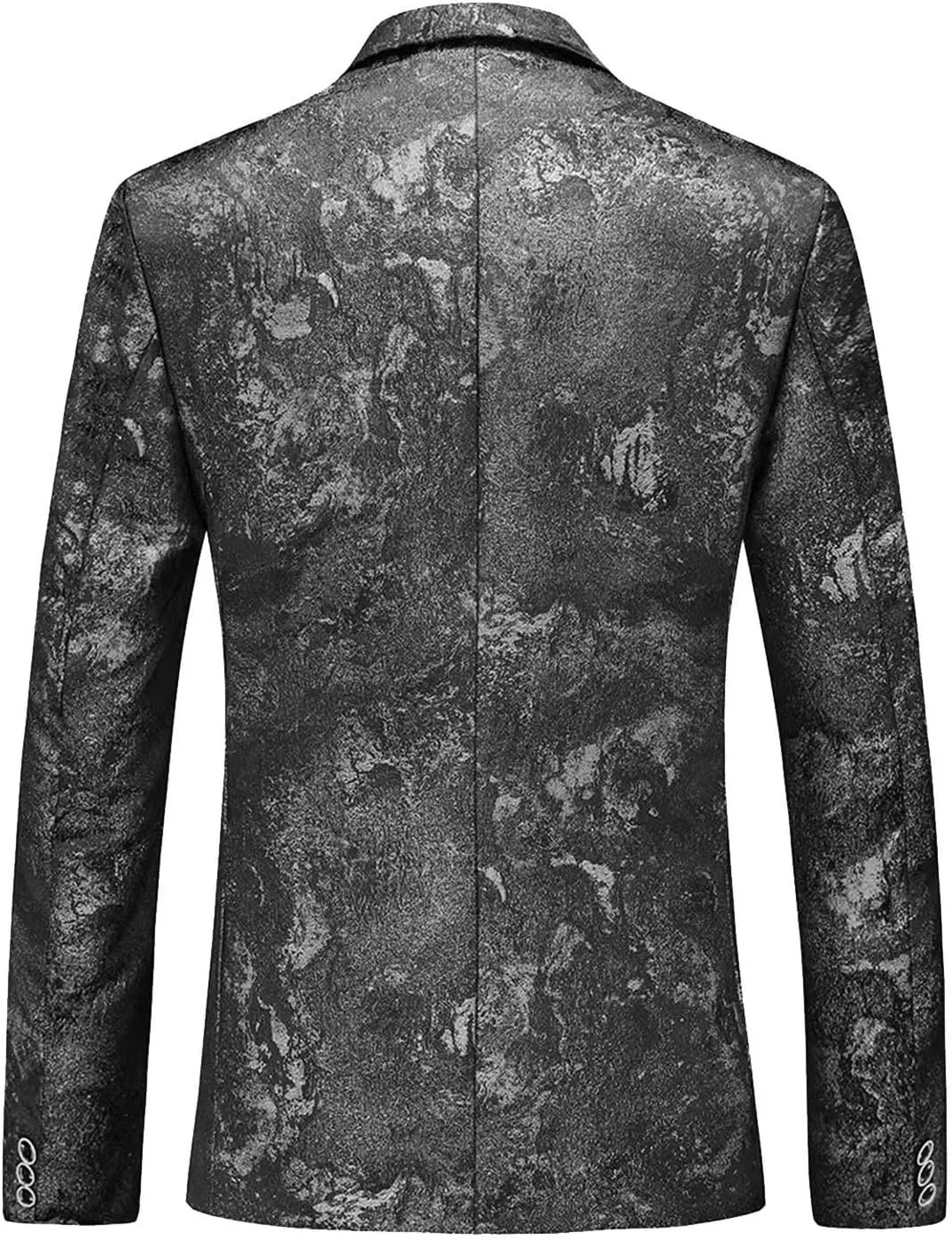 Men's Slim Fit Suits Blazer Long Sleeve Turndown One Button Suit Jacket Vintage Wedding Prom Dinner Party Blazers