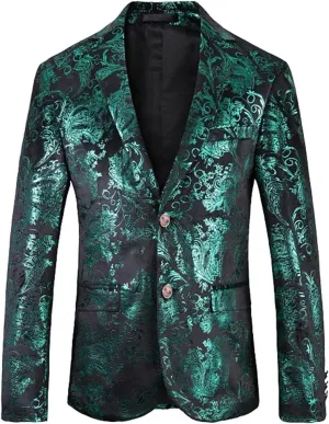 Mens Suit Jacket Striped Suit Blouse Lapel Button Slim Fit Stylish Jacket Shirt Party Formal Coat With Pocket Light