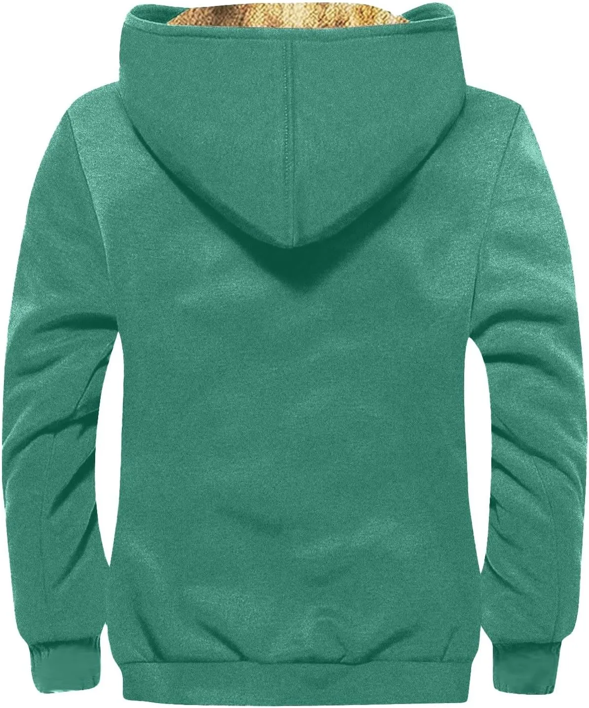 Men's Thick Sherpa Lined Jackets Full Zip Up Hoodies Winter Casual Trendy Warm Sweatshirts Coat with Pocket