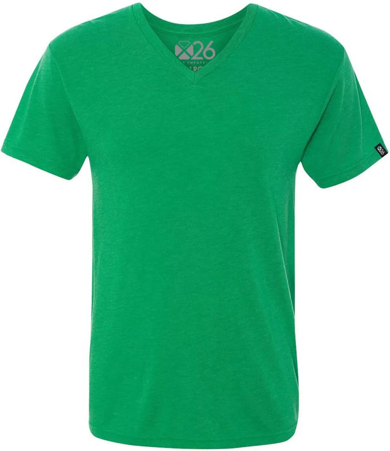 Men's Tri-Blend Soft Wash Jersey V Neck Everyday Plain and Heather T-Shirts