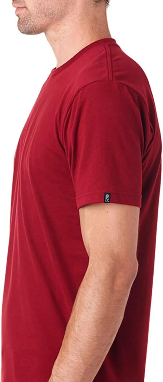 Men's Tri-Blend Soft Wash Jersey V Neck Everyday Plain and Heather T-Shirts