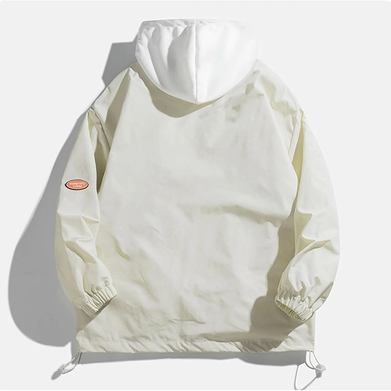 Mens Windbreaker Jackets Lightweight with Hooded Jackets Casual Stylish Cycling Travel Outdoor Fishing with Pockets
