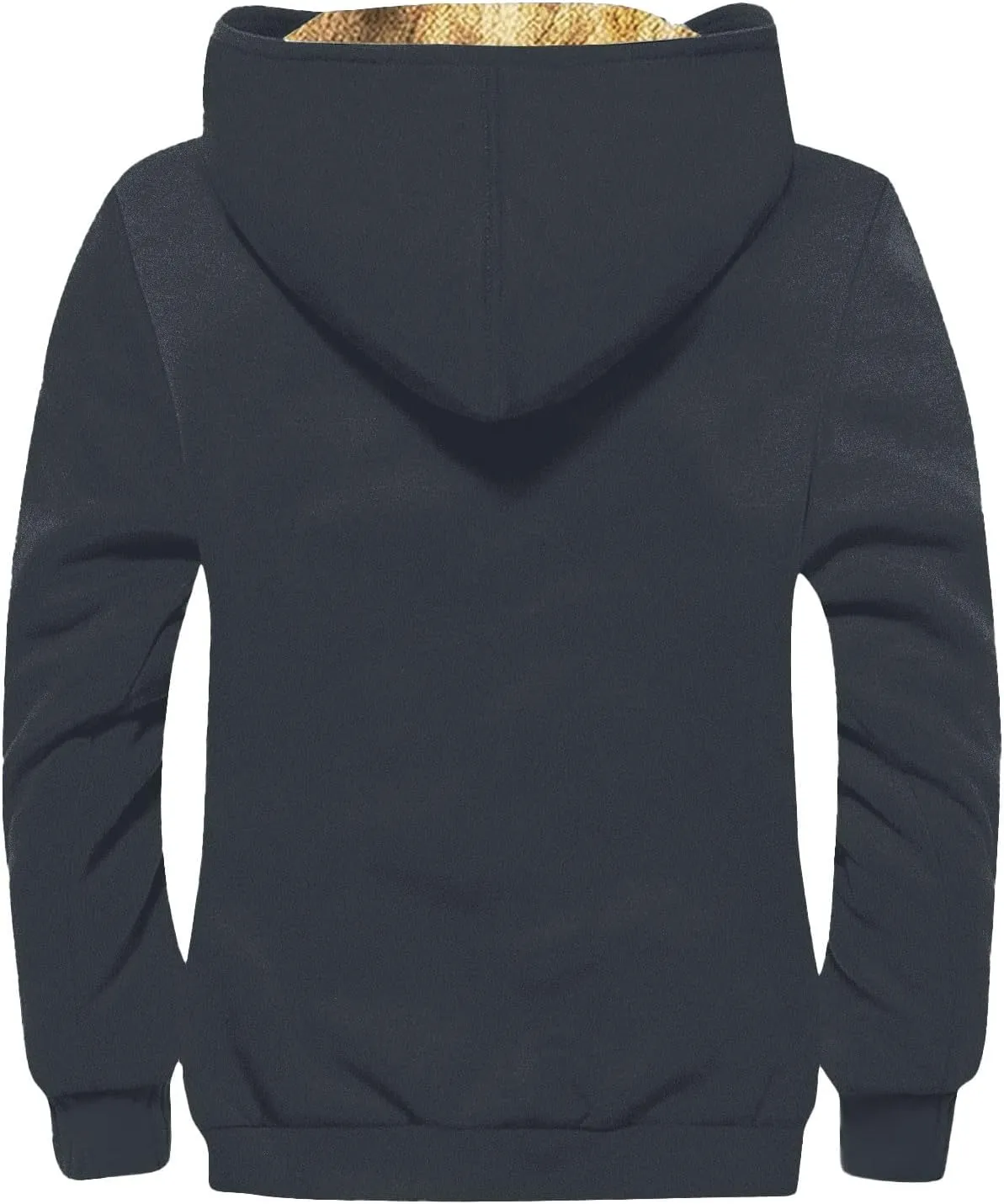 Men's Winter Jacket Heavyweight Fleece Sweatshirt Thick Lined Coats Warm Hoodies 2024 Winter Full Zipper Hooded Coat